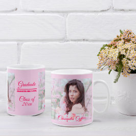 Elegante Graduate Custom Foto Tasse