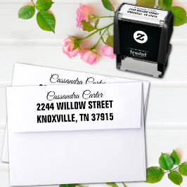 Elegante Graduate Custom-Rücksendeadresse Permastempel