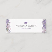 Elegante Graduate Name Card Mini Visitenkarte (Vorderseite)