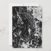 Elegante Graduation Cap Marble Graduation Party Einladung (Rückseite)