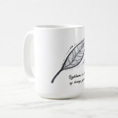 Elegante Grafik Kaffeetasse (Vorderseite Links)
