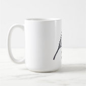 Elegante Grafik Kaffeetasse (Links)