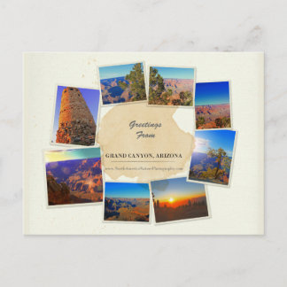 Elegante Grand Canyon Collage-Postkarte Postkarte