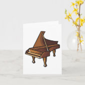 Elegante Grand Piano Musik Karte (Gelbe Blume)