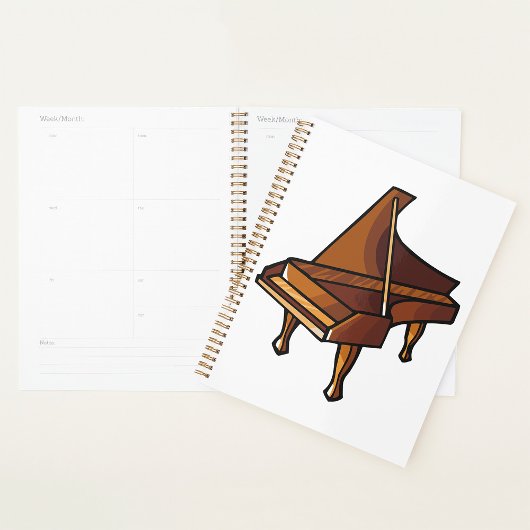 Elegante Grand Piano Musik Planer