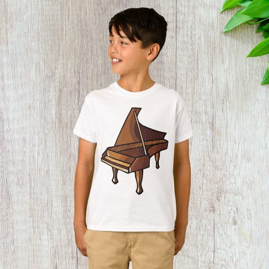 Elegante Grand Piano Musik T-Shirt