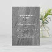 Elegante Granite Engagement Party Einladung (Stehend Vorderseite)