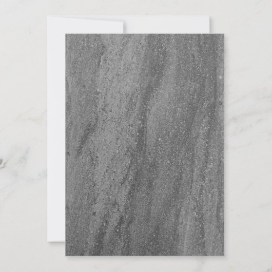 Elegante Granite Probe Abendessen Einladung (Rückseite)