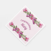 Elegante Gratulationen Papier Serviette (Ecke)