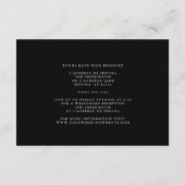 Elegante, grau-blassgelbe Wolken Begleitkarte (Rückseite)