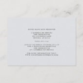 Elegante, grau-blassgelbe Wolken Begleitkarte (Rückseite)