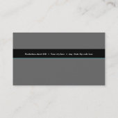 Elegante, grau schwarze schlichte Visitenkarten mi Visitenkarte (Rückseite)