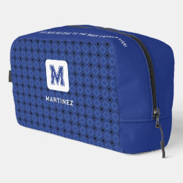 Elegante graublaue Toilettentasche für Mann/Vater Waschbeutel