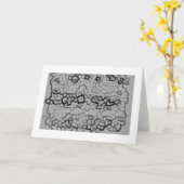 Elegante Graue Abstrakte Einladungs-Karten Karte (Gelbe Blume)