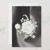 Elegante graue Ankündigung Datum freihalten (Rückseite)