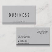 Elegante graue Apps Entwickler Visitenkarte (Vorne/Hinten)