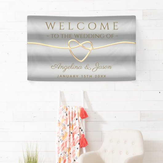 Elegante graue Begrüßung Banner (Insitu)