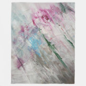 Elegante graue Fleece-Decke Fleecedecke (Vorderseite)