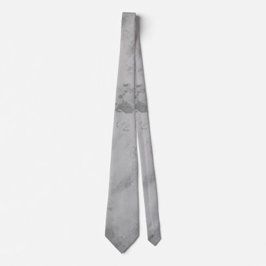 Elegante graue Marmor-Muster-Krawatte  Krawatte (Vorderseite)