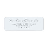 Elegante graue minimalistische Kalligrafie (Vorne)