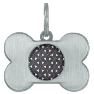 Elegante graue Mosaik Blume des Lebens Fliesenmust Tiermarke