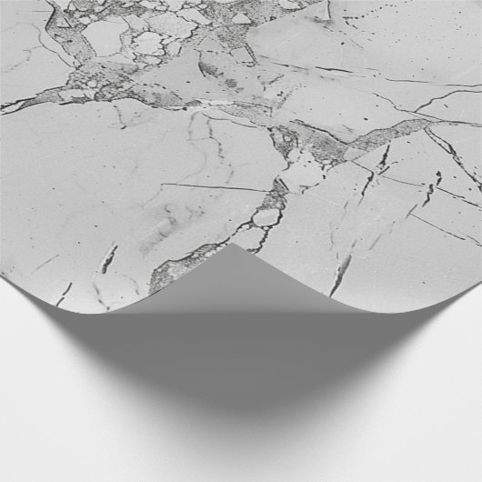 Elegante graue "opulente Marmorkrüge" Marmorstrukt Geschenkpapier (Ecke)