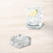 Elegante graue "Slate Whisper Stream" Marmortextur Untersetzer (Vor Ort)