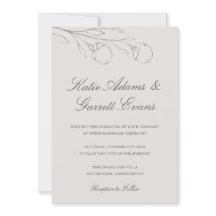 Elegante graue Stift Blume Hochzeit