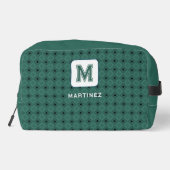 Elegante graue Toilettentasche für Mann/Vater Waschbeutel (Rückseite)