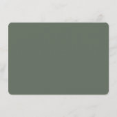 Elegante graue Typografie Begleitkarte (Rückseite)