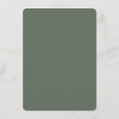 Elegante graue Typografie Begleitkarte (Rückseite)