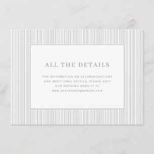 Elegante graue typografische Streifen Begleitkarte
