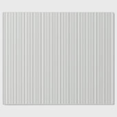 Elegante, graue und weiße Streifen Geschenkpapier (Flach)