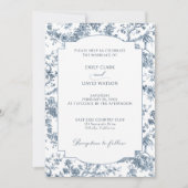 Elegante Gravur Einladung (Vorderseite)