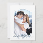 Elegante Gravur Einladung (Rückseite)