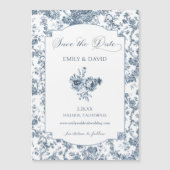 Elegante Gravur Magneteinladung (Vorderseite)