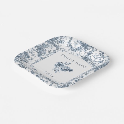 Elegante Gravur Pappteller (Gewinkelt)