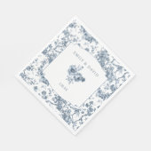 Elegante Gravur Serviette (Ecke)