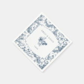 Elegante Gravur Serviette (Ecke)