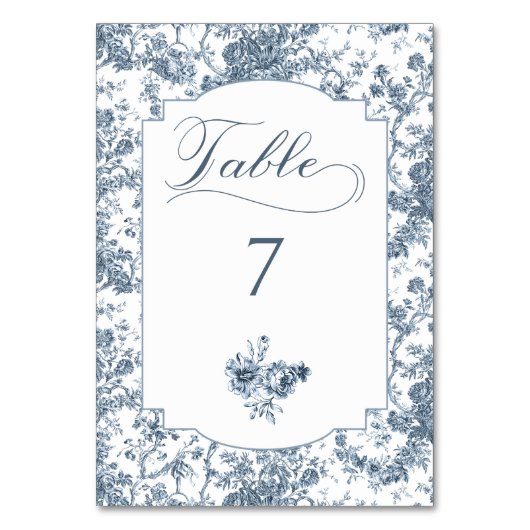 Elegante Gravur Tischnummer (Vorderseite)