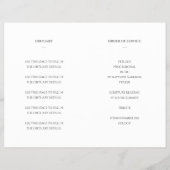 Elegante Gray Celebration of Life Memorial Program Flyer (Hinten)