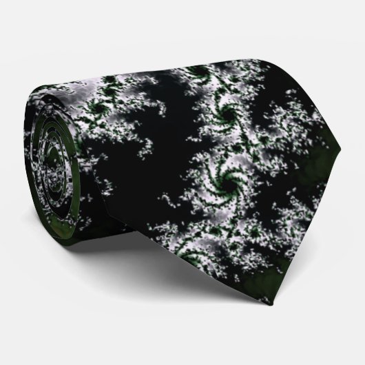 Elegante Gray Fraktal Krawatte (Gerollt)