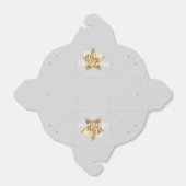 Elegante Gray Imitate Gold Star Frohe Weihnachten Geschenkschachtel (Ungefaltet)