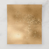 Elegante Gray Imitate Gold Star Frohe Weihnachten Platzkarte (Innenseite Aufgefaltet)