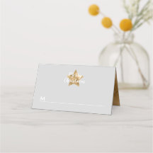 Elegante Gray Imitate Gold Star Frohe Weihnachten