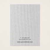 Elegante Gray Linen Jewelry Earring Display Card (Rückseite)
