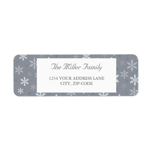 Elegante Gray Snowflakes (Vorne)