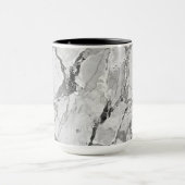 Elegante Gray Twilight Marble Fantasy Combo Tasse (Zentrum)