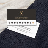 Elegante Gray White Imitats Gold Scissor Loyalty C Treuekarte