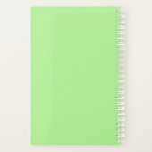Elegante Green Floral Notebook-Abdeckung Planer (Rückseite)